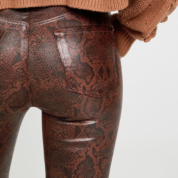 NWT J Brand brown snakeskin print high rise crop skinny jeans, 26 - Picture 11 of 16